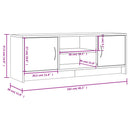 tv-bord 102x30x37,5 cm konstrueret træ betongrå