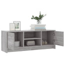 tv-bord 102x30x37,5 cm konstrueret træ grå sonoma-eg
