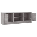 tv-bord 102x30x37,5 cm konstrueret træ grå sonoma-eg