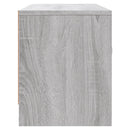 tv-bord 102x30x37,5 cm konstrueret træ grå sonoma-eg