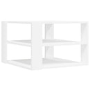sofabord 58x58x40 cm konstrueret træ hvid