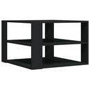 sofabord 58x58x40 cm konstrueret træ sort