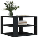 sofabord 58x58x40 cm konstrueret træ sort