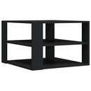 sofabord 58x58x40 cm konstrueret træ sort