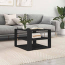 sofabord 58x58x40 cm konstrueret træ sort