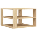 sofabord 58x58x40 cm konstrueret træ sonoma-eg