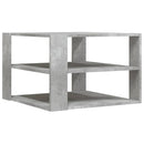 sofabord 58x58x40 cm konstrueret træ betongrå