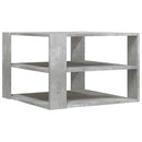 sofabord 58x58x40 cm konstrueret træ betongrå