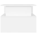sofabord 90x55x42,5 cm konstrueret træ hvid