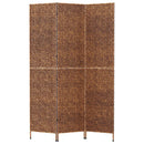 rumdeler med 3 paneler 122x180 cm vandhyacint brun