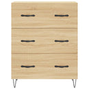højskab 69,5x34x180 cm konstrueret træ sonoma-eg