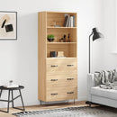 højskab 69,5x34x180 cm konstrueret træ sonoma-eg