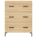 højskab 69,5x34x180 cm konstrueret træ sonoma-eg