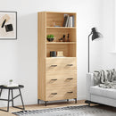 højskab 69,5x34x180 cm konstrueret træ sonoma-eg