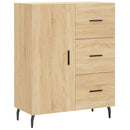 højskab 69,5x34x180 cm konstrueret træ sonoma-eg