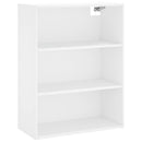 reol 69,5x32,5x180 cm konstrueret træ hvid