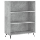 reol 69,5x32,5x180 cm konstrueret træ betongrå