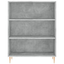 reol 69,5x32,5x180 cm konstrueret træ betongrå