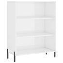 reol 69,5x32,5x180 cm konstrueret træ hvid