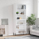 reol 69,5x32,5x180 cm konstrueret træ hvid