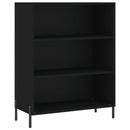 reol 69,5x32,5x180 cm konstrueret træ sort