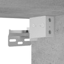 højskab 69,5x34x180 cm konstrueret træ betongrå