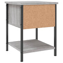 sengebord 2 stk. 34x35,5x45 cm konstrueret træ grå sonoma-eg