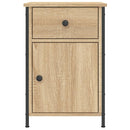 sengeborde 2 stk. 40x42x60 cm konstrueret træ sonoma-eg