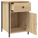 sengeborde 2 stk. 40x42x60 cm konstrueret træ sonoma-eg