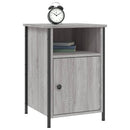 sengeborde 2 stk. 40x42x62 cm konstrueret træ grå sonoma-eg