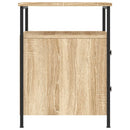 sengebord 44x45x60 cm konstrueret træ sonoma-eg