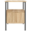 sengeborde 2 stk. 34x36x50 cm konstrueret træ sonoma-eg