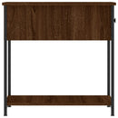 sengebord 30x60x60 cm konstrueret træ brun egetræsfarve