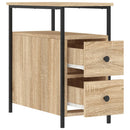 sengebord 30x60x60 cm konstrueret træ sonoma-eg