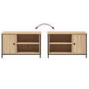 tv-bord 80x40x50 cm konstrueret træ sonoma-eg