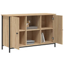 tv-bord 100x35x65 cm konstrueret træ sonoma-eg