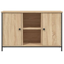 tv-bord 100x35x65 cm konstrueret træ sonoma-eg