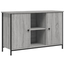tv-bord 100x35x65 cm konstrueret træ grå sonoma-eg