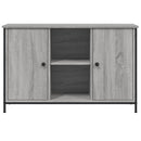 tv-bord 100x35x65 cm konstrueret træ grå sonoma-eg