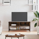 tv-bord 100x35x45 cm konstrueret træ røget egetræsfarve