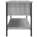 tv-bord 100x35x45 cm konstrueret træ grå sonoma-eg