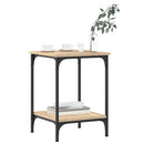 sofabord 40x40x55 cm konstrueret træ sonoma-eg