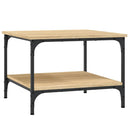 sofabord 55x55x40 cm konstrueret træ sonoma-eg