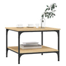 sofabord 55x55x40 cm konstrueret træ sonoma-eg