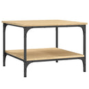 sofabord 55x55x40 cm konstrueret træ sonoma-eg