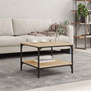 sofabord 55x55x40 cm konstrueret træ sonoma-eg