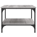 sofabord 55x55x40 cm konstrueret træ grå sonoma-eg