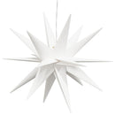 juledekorationer med LED-lys 3 stk. 43 cm foldbar hvid