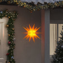 juledekorationer med LED-lys 3 stk. 43 cm foldbar gul
