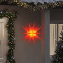 juledekorationer med LED-lys 3 stk. 57 cm foldbar rød